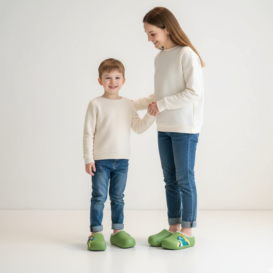 Plush Warm Waterproof Slippers Ages 2 to Adults